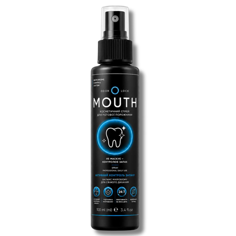 Спрей від неприємного запаху для ротової порожнини ODOR LOCK MOUTH 100 мл &mdash; спрей Odor Lock проти неприємного запаху