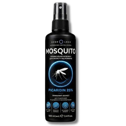 Спрей для захисту від комарів Odor Lock MOSQUITO 100 мл &mdash; спрей Odor Lock проти неприємного запаху
